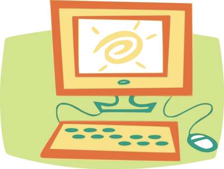 Laptop Computer Monitors Desktop Computers Computer - Computer Clip Art (451x340)