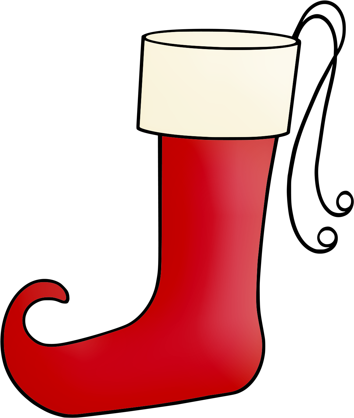 Christmas Elf Stocking Clip Art - Stocking (1248x1411)