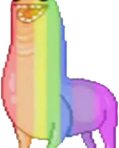 Llama Clipart Rainbow - Rainbow Bunchie (640x480)