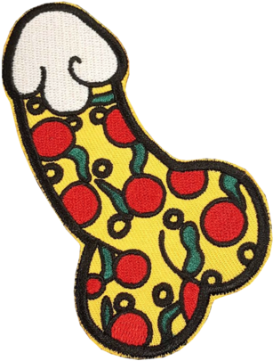 Pizza Dick Patch - Pizza (600x597)