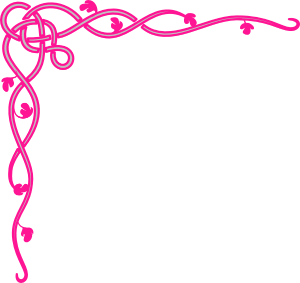 Corner Border Png Red (600x565)
