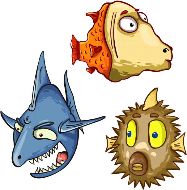Animated Fishes - Fish (635x650)