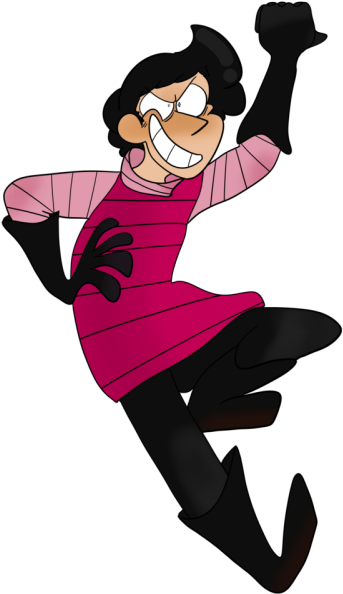 Screams The Human - Cartoon (346x600)