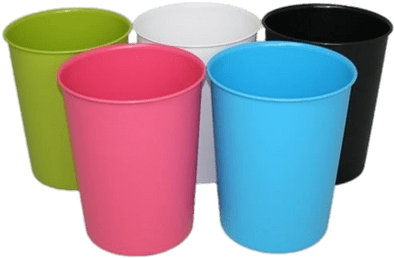 Bin Plastic Colour Set - Plastic Dustbin (400x400)