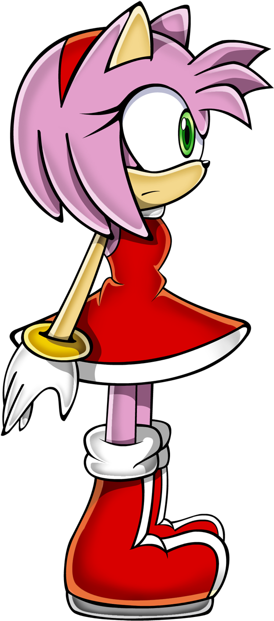 Lazy Pose - Amy Rose (603x1300)