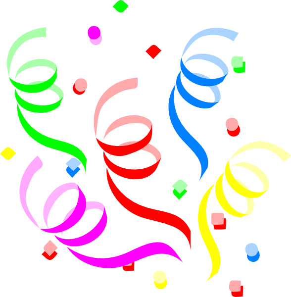 Confetti Clipart (588x600)