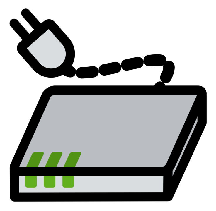 Borders And Frames Broadband Modem Computer Icons Internet - Modem (750x750)