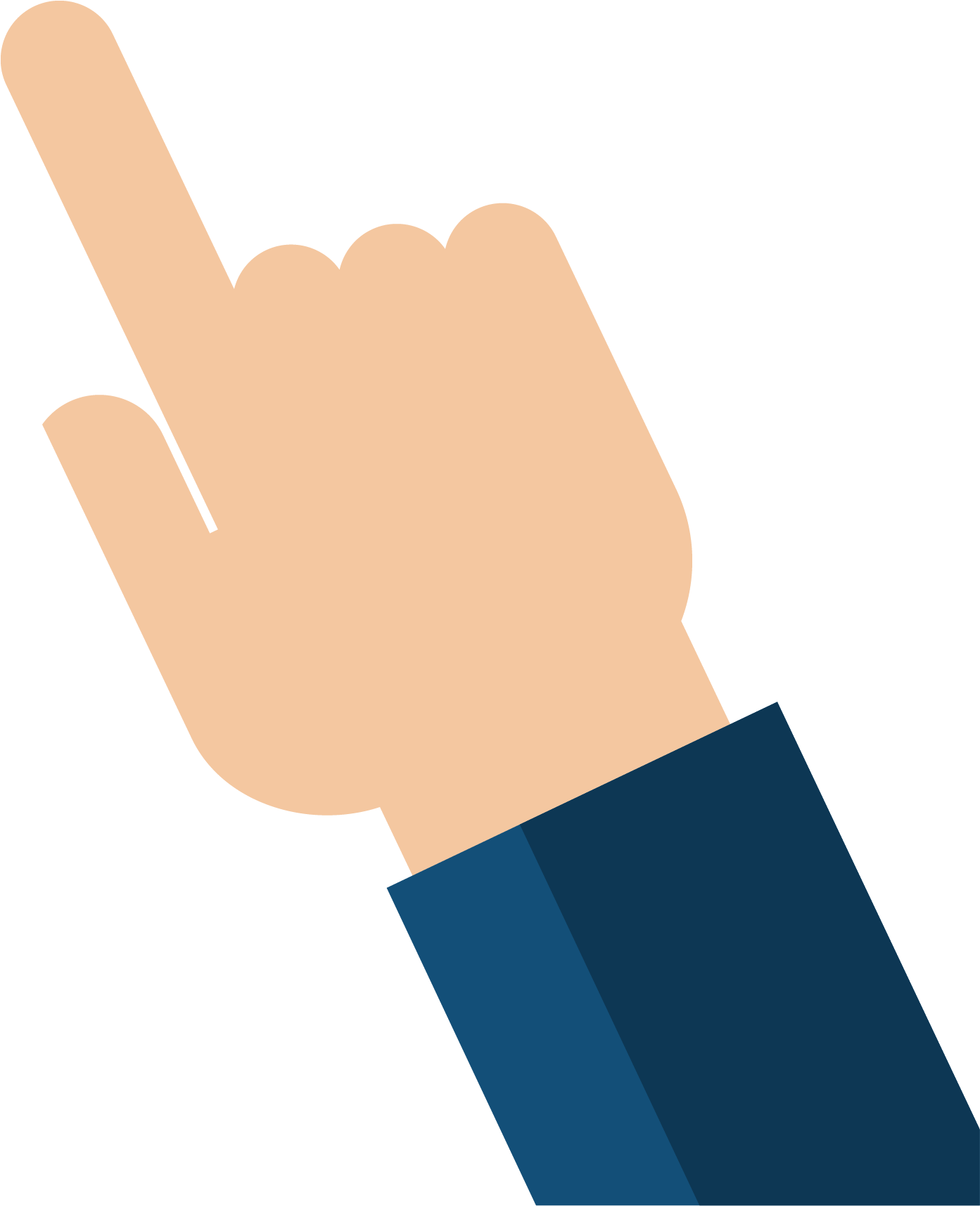 Polls - Pointing Arm Png (1544x1925)