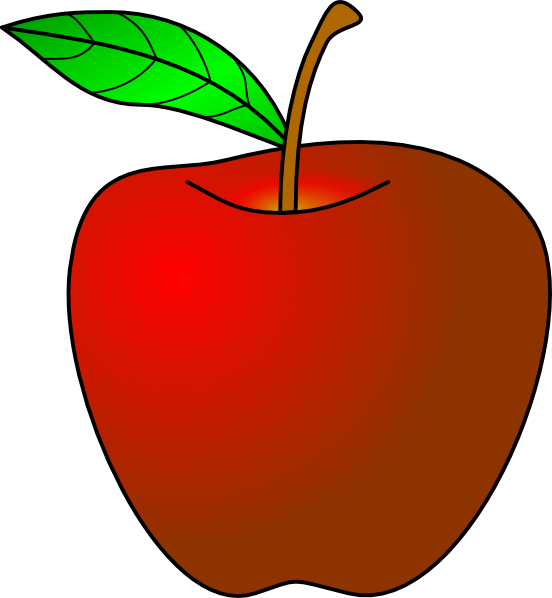 Apple Clip Art (552x598)