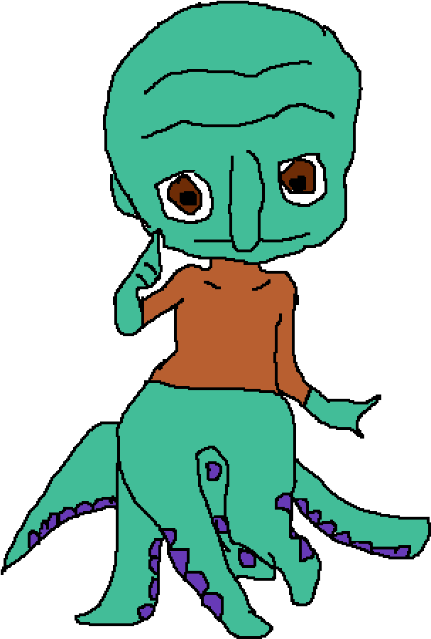Gay Squidward - Cartoon (1000x1000)