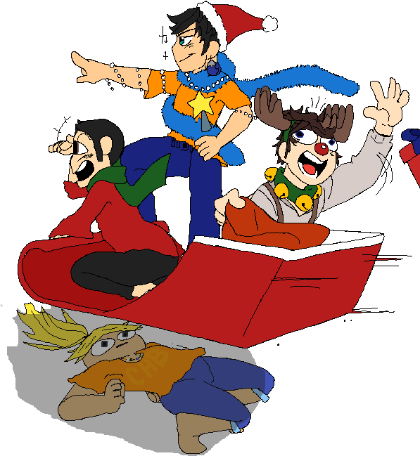 Percy Jackson On Christmas - Cartoon (650x700)