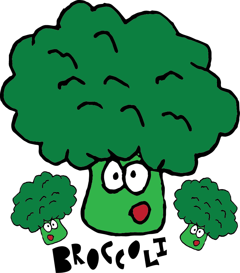 Banner Library Broccoli Clipart Dark - Broccoli (781x888)