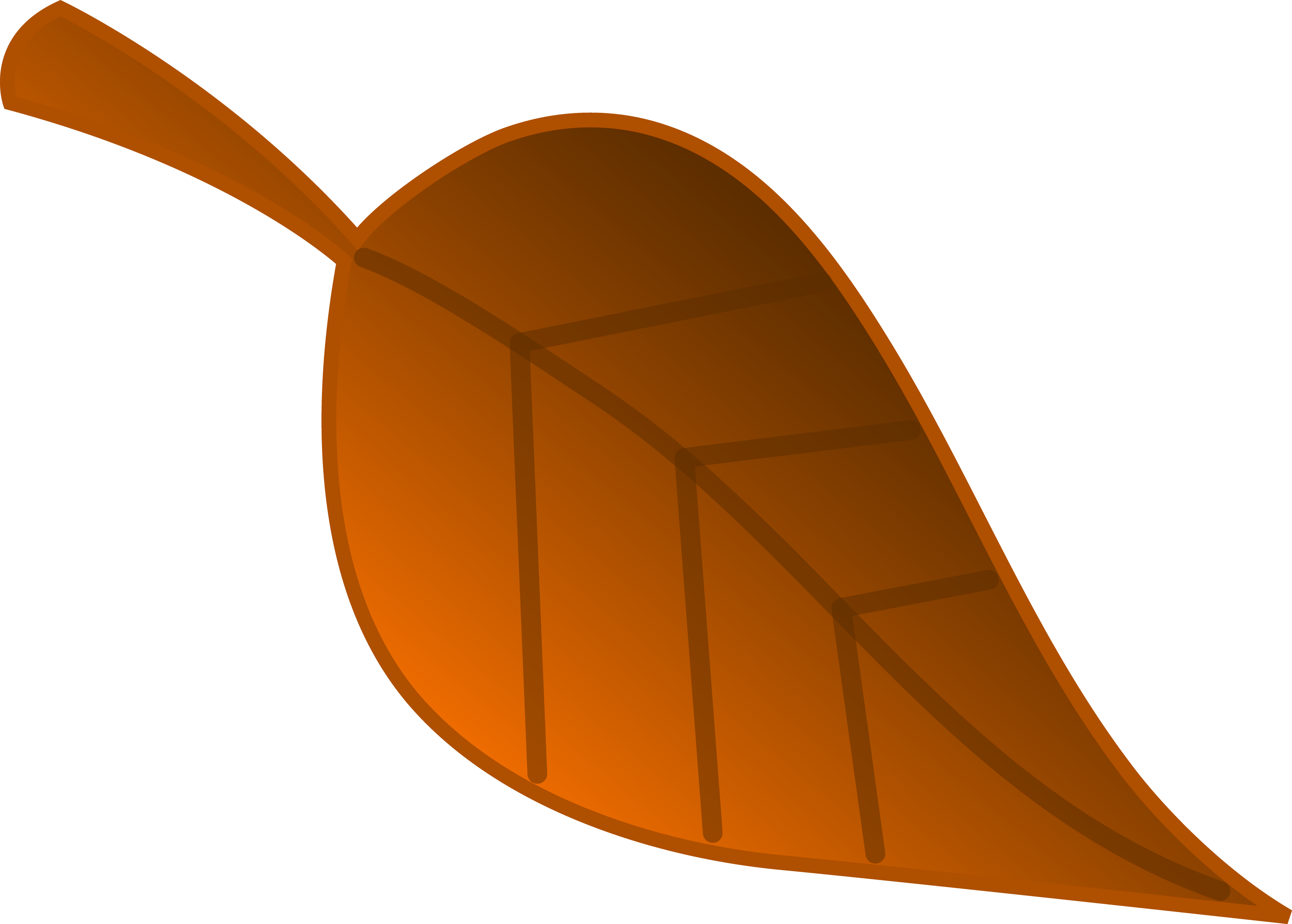 Dry Leaves - Cartoon (3500x2504)