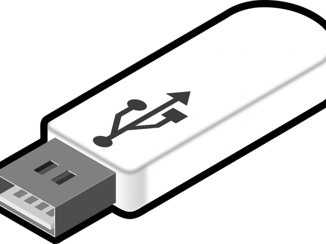 Usb Clipart Transparent - Usb Flash Drive (640x480)