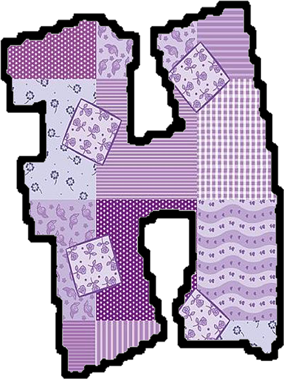 Abecedario Patchwork Para Imprimir - Patchwork (595x794)