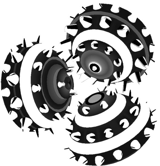 Drill Clipart Bit - Tricone Drill Bit Draw (724x640)