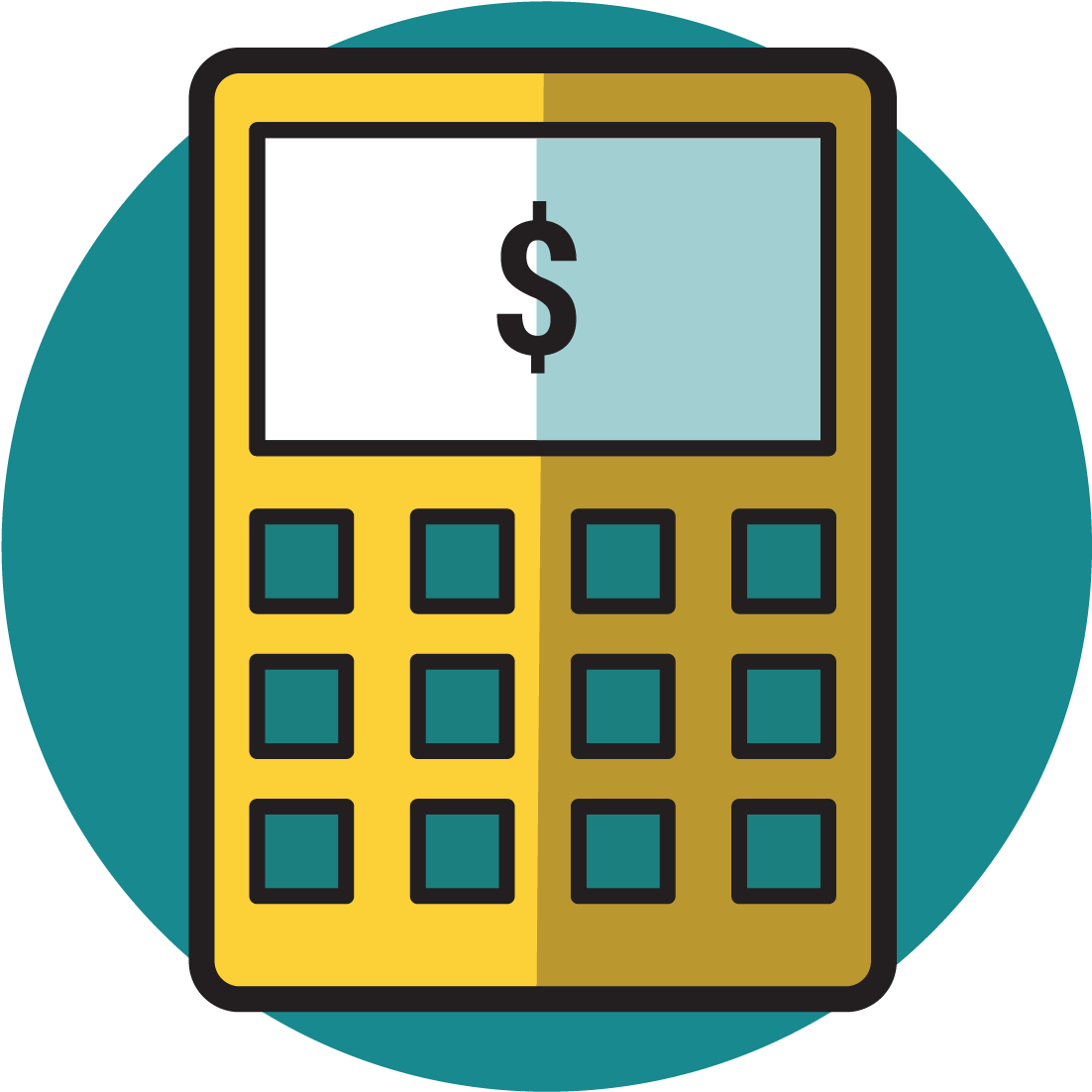 Library Calculator - Mobile Phone (1201x1200)