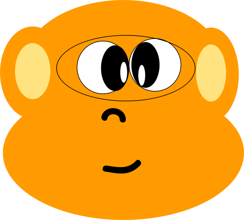 Ape Primate Western Gorilla Monkey Smiley - Primate (833x750)