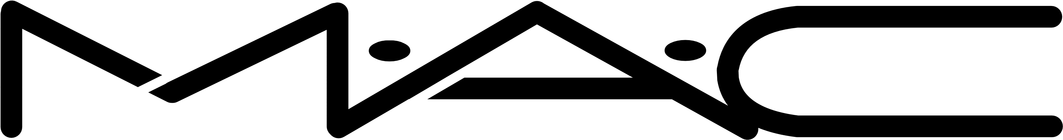 Osmetics Brands And Logotypes - Mac Cosmetics Logo Vector (3500x623)