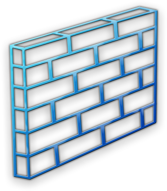 Firewall Icon - Firewall Blue (420x420)