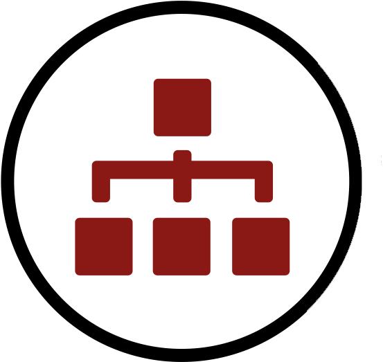 Structure And Chart - Organizational Chart Icon (584x557)