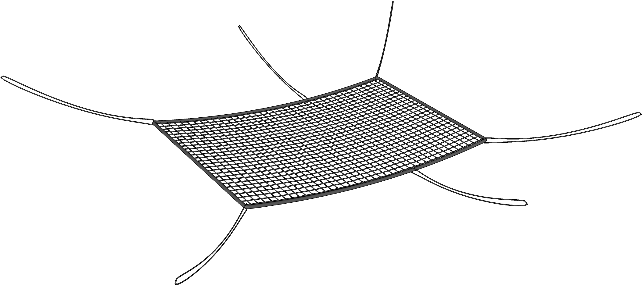 Pier Drawing Hammock - Illustration (2256x1504)