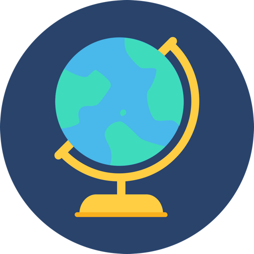 World Icon Flat Png (512x512)