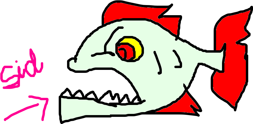 Piranha - Drawing (1020x608)