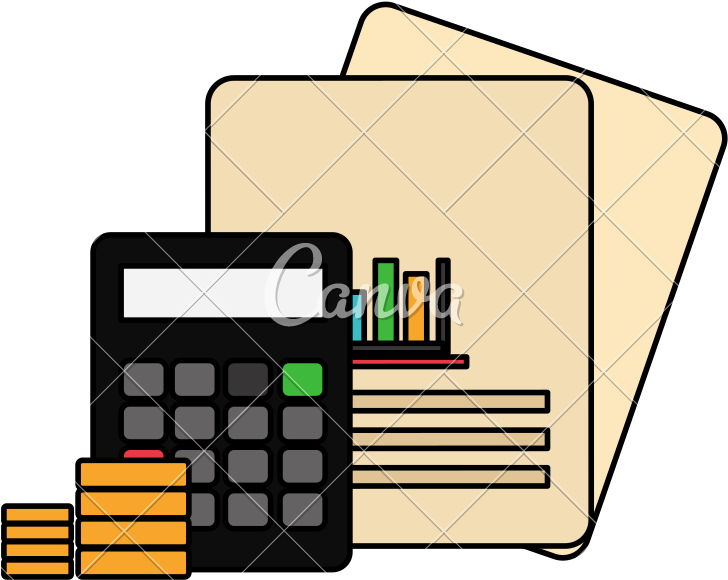 Calculator Math With Coins And Documents - Slope (800x798)