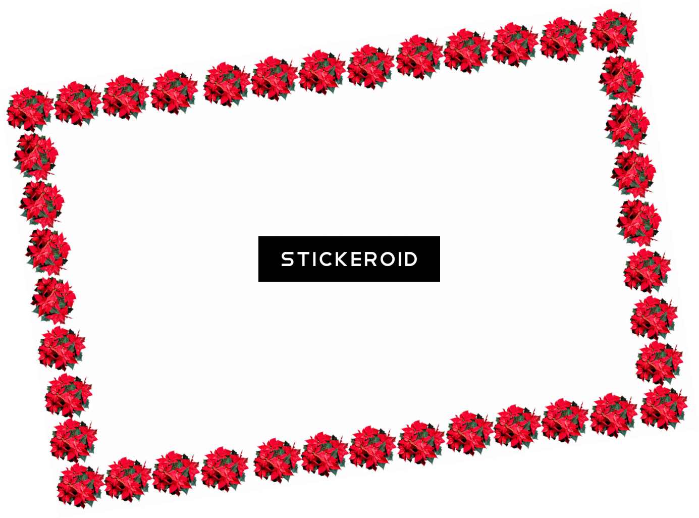 Red Christmas Frame - Diplome A Completer (1385x1026)