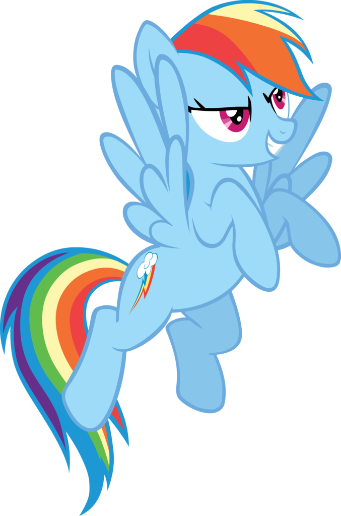 Octanbearcat, Rainbow Dash, Safe, Simple Background, - Rainbow Dash Render (677x1024)