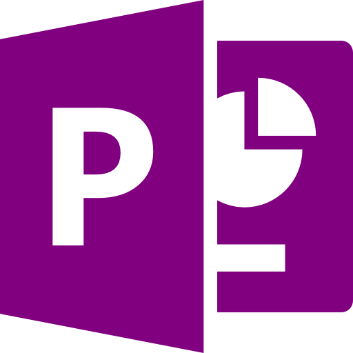 Microsoft Powerpoint Icon Black (512x512)