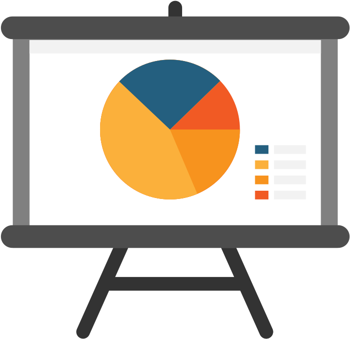 Powerpoint Presentation Flat Icon - Presentation Flat Png (1024x1024)
