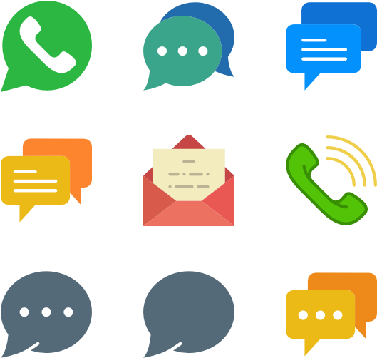 Dialogue Assets - Flat Speech Bubble Icon (600x564)