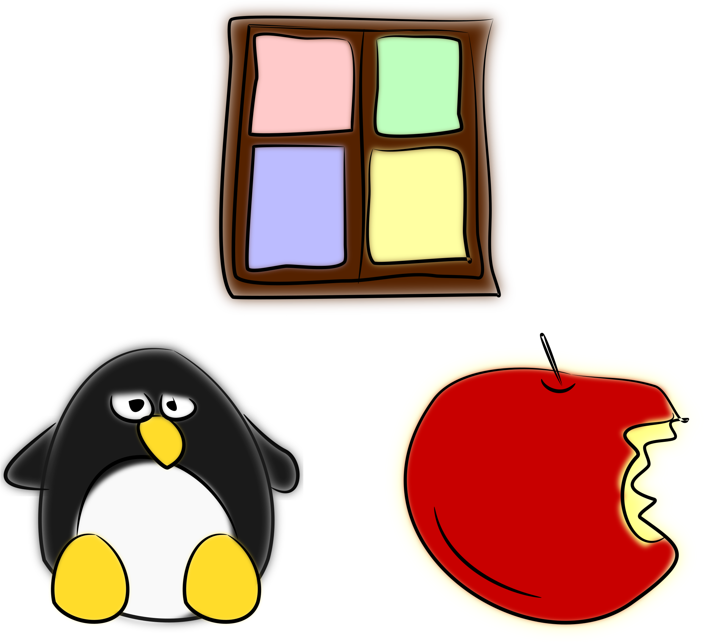 Clipart Open Office Mac - Windows Apple Linux Unix (2400x2158)