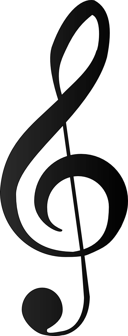 The German Double By - Treble Clef Vector Free (512x1345)