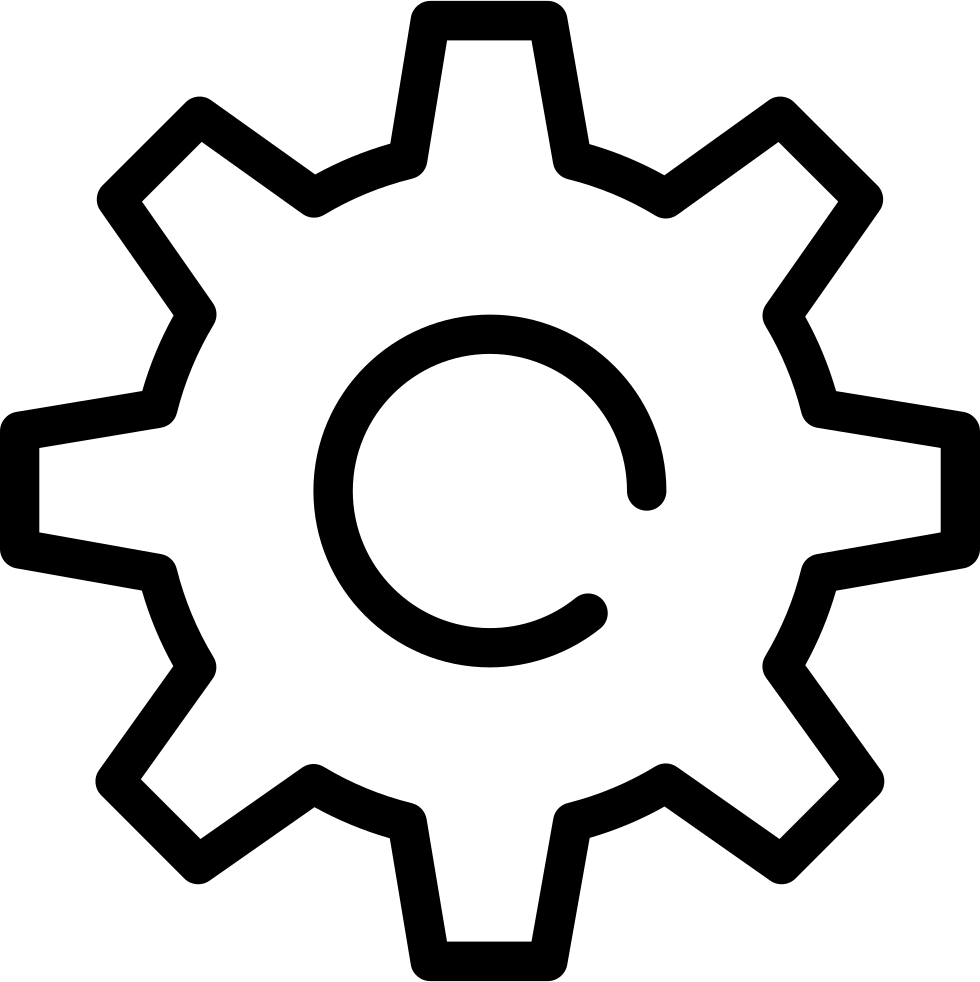 Set Up Comments - Setting Icon Black And White (980x982)