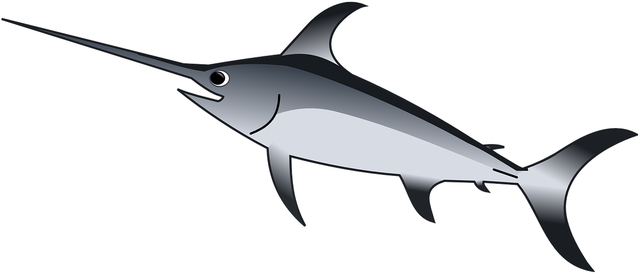 Clip Art Sword Fish (1280x640)