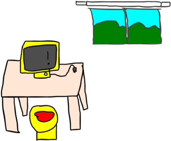 Table Laptop Computer Monitors Desktop Computers - Computer (400x340)