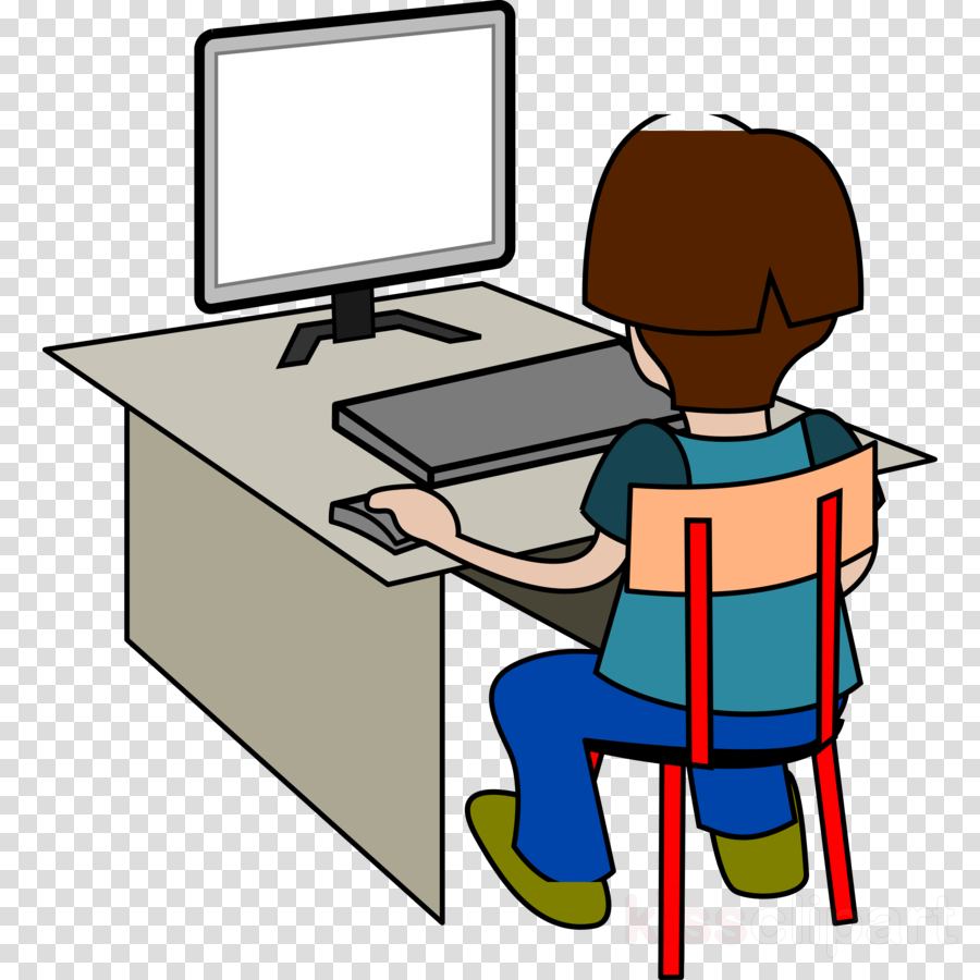 Student Working On Computer Clipart Laptop Computer - Solve Sums On Computer (900x900)