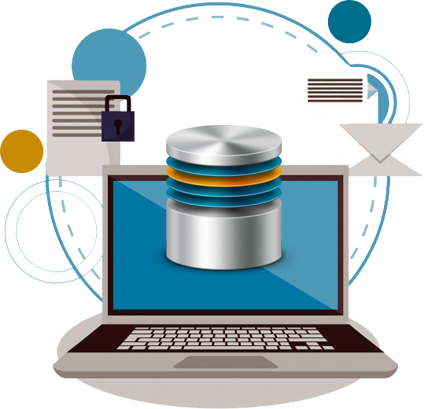 Database Monitoring Simplified - Vector Graphics (424x409)