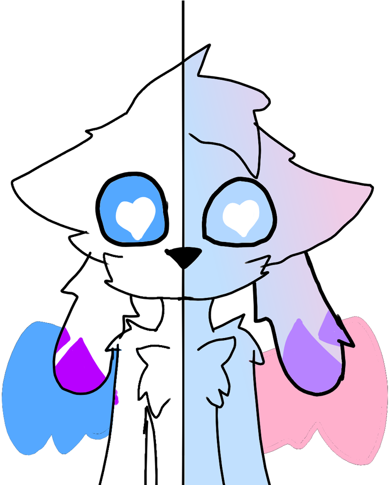 Timeline And Void Kittydogs By Phantomwolf68 - Cartoon (830x963)