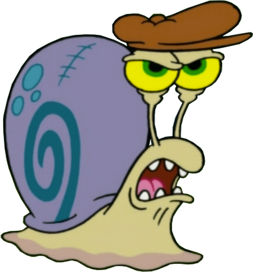 Angry Snail Cartoon (1158x1183)