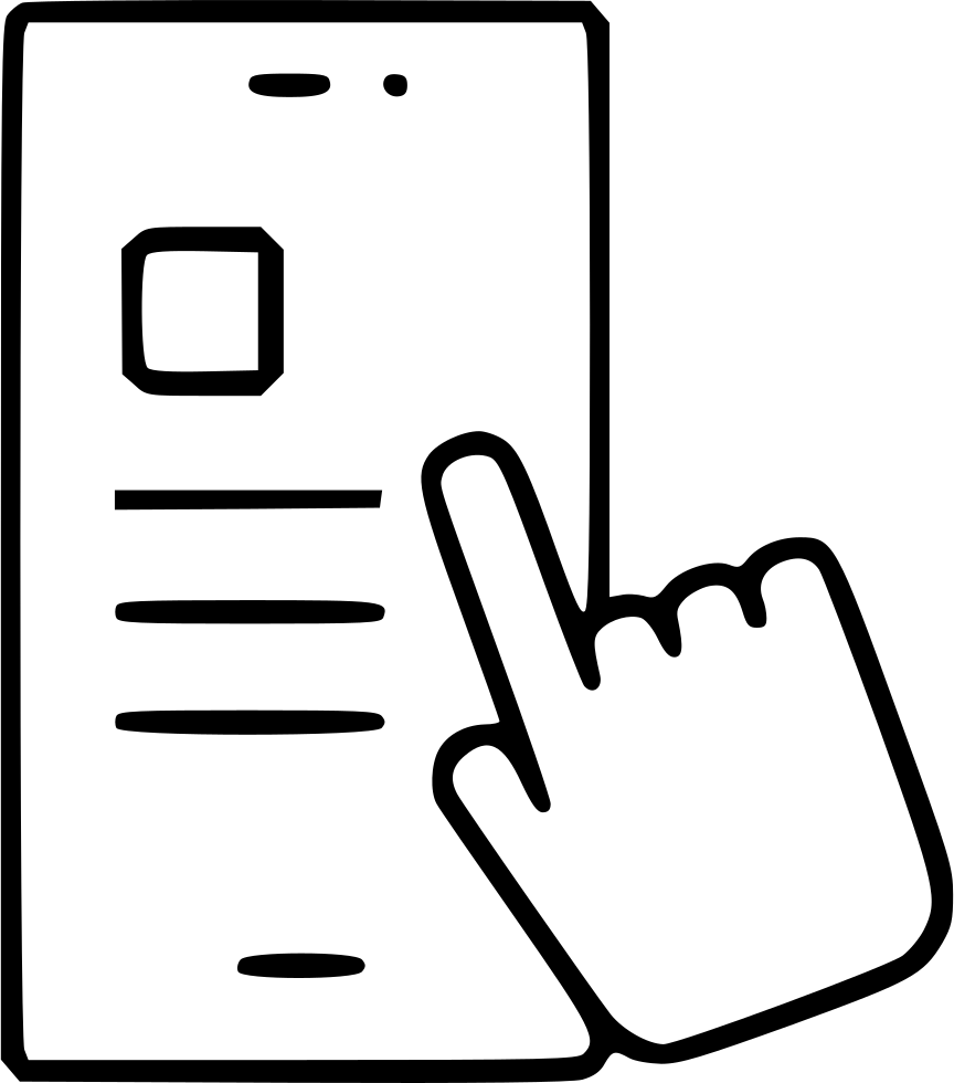 Finger Touchscreen Click Smartphone Tablet Electronic - Touchscreen (864x980)
