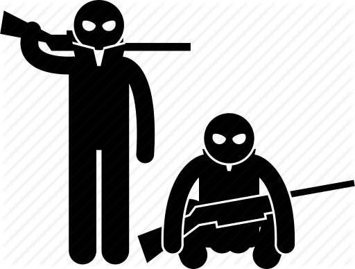 Terrorist Clipart Killer - Terrorist Attack Icon (512x388)