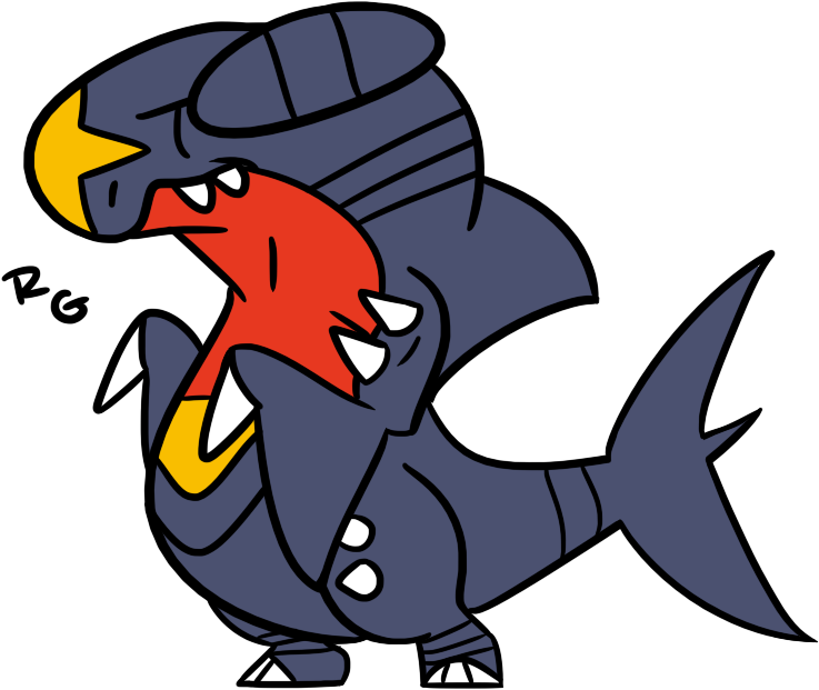 Garchomp By Retrogator On Deviantart - Chibi Garchomp (737x621)