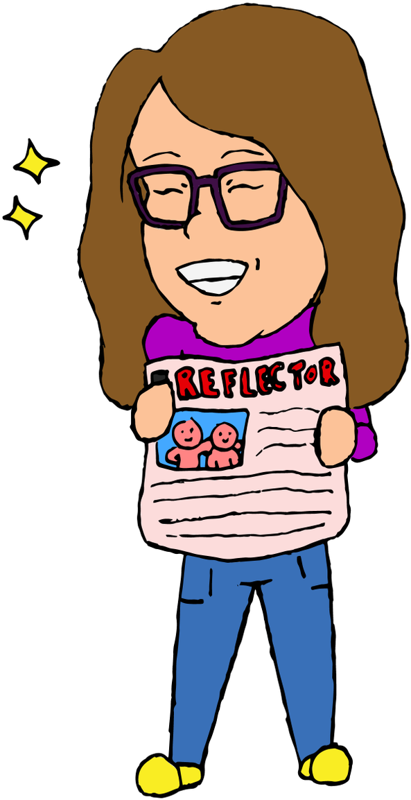 Reflect On Their Time At Uindy Https - Cartoon (634x1200)