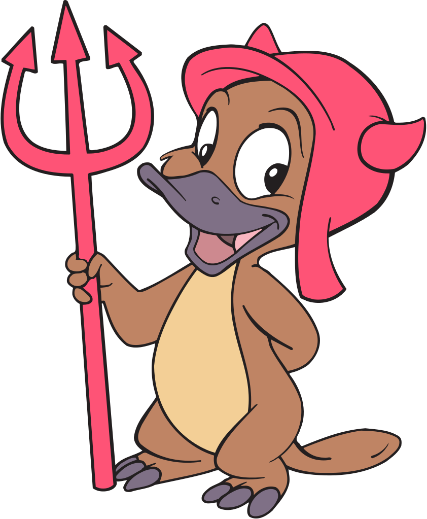 Filehexley The Platypus - Darwin Operating System Logo (842x1023)
