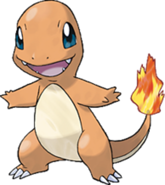 Pokémon Charmander Art - Pokemon Charmander Evolution (330x371)
