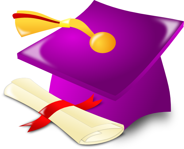 Graduation Cap Clip Art (600x484)